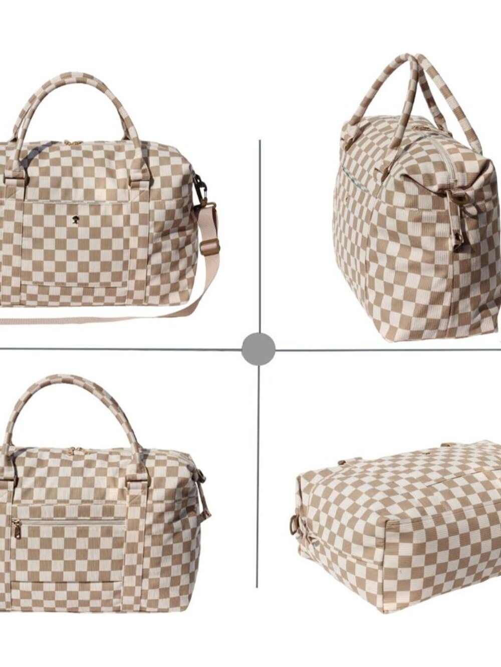 Travel Tote Duffel Gym Bag,Weekender Overnight Carry-on Tote Crossbody Bag with - Picture 7 of 7